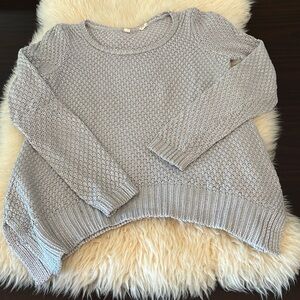 Moth by Anthropologie silver tone sweater